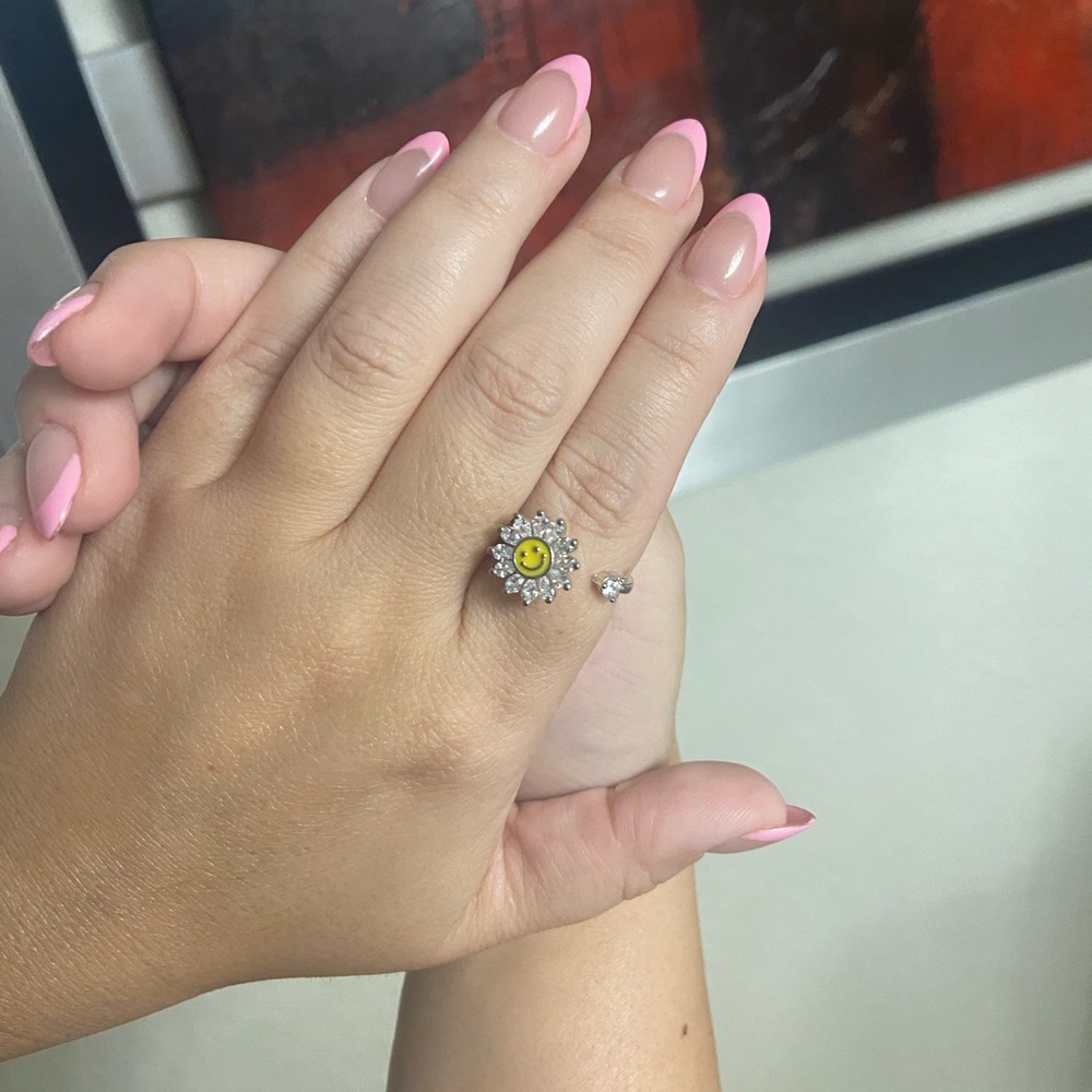 Sunflower Fidget Spin Ring
